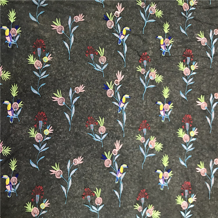 Embroidered Fabric Evening Polyester for Women's Wear Wholesale Suppli 6